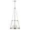 Z-Lite Prescott 4 Light Pendant, Polished Nickel & Clear 341P18-PN - alternate 1